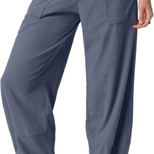 Corduroy for Women Wide Leg Palazzo Lounge Pant Boho Elastic Waist 2025 Travel V